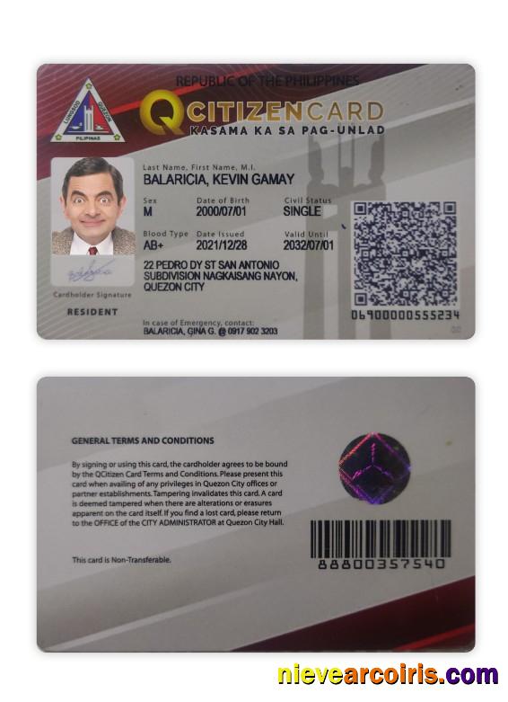 Pilippines citizen ID card